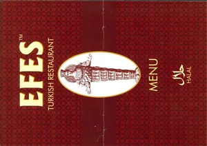 Official representation of trade mark UK00003191612 — EFES TURKISH RESTAURANT MENU HALAL