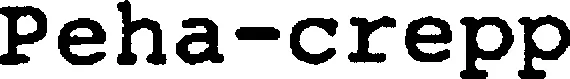 Official representation of trade mark WO0000000675870 — Peha-crepp