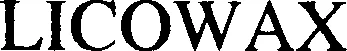 Official representation of trade mark WO0000000711303 — LICOWAX