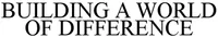 Official representation of trade mark WO0000001377027 — BUILDING A WORLD OF DIFFERENCE