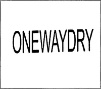 Official representation of trade mark WO0000001366364 — ONEWAYDRY
