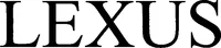 Official representation of trade mark WO0000001274036 — LEXUS
