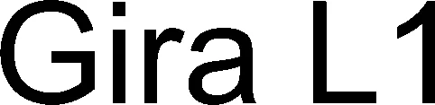 Official representation of trade mark WO0000001355555 — Gira L1