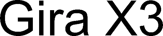 Official representation of trade mark WO0000001357445 — Gira X3