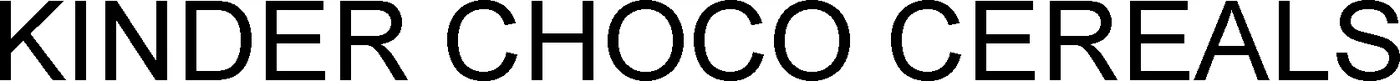 Official representation of trade mark WO0000001146444 — KINDER CHOCO CEREALS